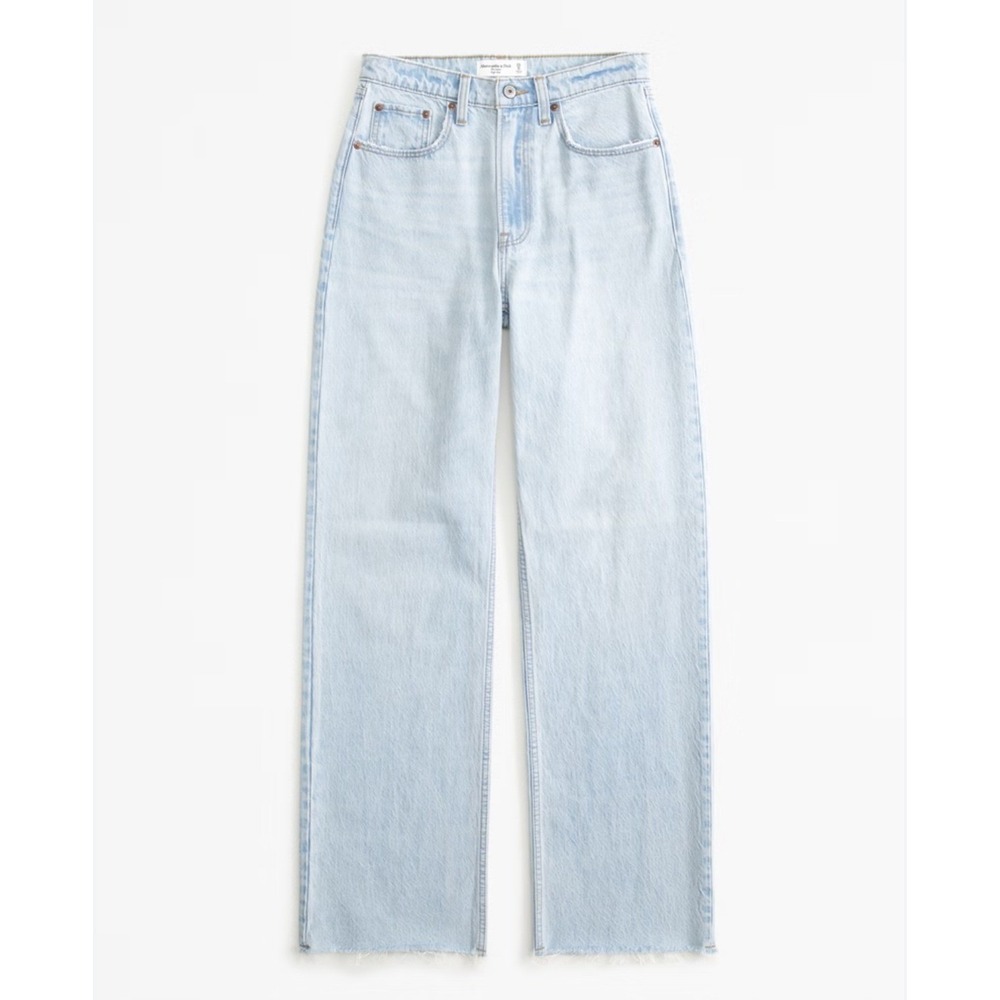 Abercrombie & Fitch Jeans‎ The Loose High Rise Curve Love Womens Size 33 (16) - Picture 2 of 10